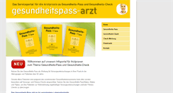 Desktop Screenshot of gesundheitspass-arzt.de
